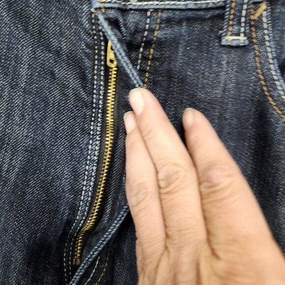 Wrangler Jeans Mens 36x30 Blue Straight Leg Mid Rise Stretch - Picture 2 of 12